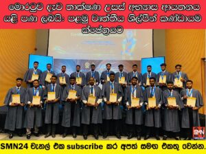 මොරටුව දැව තාක්ෂණ උසස් අභ්‍යාස ආයතනය යළි පණ ලබයි: පළමු වෘත්තීය ශිල්පීන් කණ්ඩායම ක්ෂේත්‍රයට