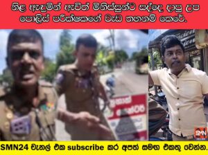 නිළ ඇඳුමින් ඇවිත් මිනිස්සුන්ට සද්දෙ දාපු උප පොලිස් පරීක්ෂකගේ වැඩ තහනම් කෙරේ.