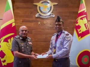හෙල්ල විසි කිරීමේ ක්‍රීඩක රුමේෂ් තරංගට සැරයන් නිලයට උසස්වීමක්.